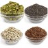 Raw Seeds Combo 400g (Pack of 4 × 100g) | Pumpkin, Sunflower, Chia & Flax Seeds | Natural, Unsalted & Unroasted Seed Mix