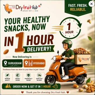Delivery in 1 hour in Gurugram and Hyderabad