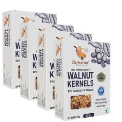 Dry Fruit Hub Premium Kashmiri Walnuts 1Kg Without Shell | Grade 1 Kashmiri Akhrot Giri | 