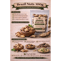 Brazil Nuts 400g | 100% Natural & Fresh | Premium Handpicked Brazilian Nuts
