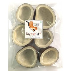 Dry Coconut Copra 400g | Natural Edible Copra | Dried Coconut Halves for Cooking, Puja & Snacking