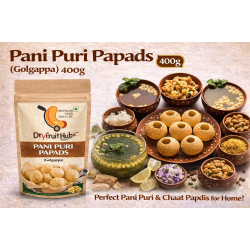 Pani Puri Papads (Golgappa) 400g | Crispy Fresh Puchka Papdi for Pani Puri & Chaat Pani Puri Papads (Golgappa) 400g | Crispy Fresh Puchka Papdi for Pani Puri & Chaat