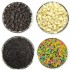 Sprinkles & Choco Chips Combo 450g | Dark, White Chocolate Chips & Colourful Cake Sprinkles for Baking